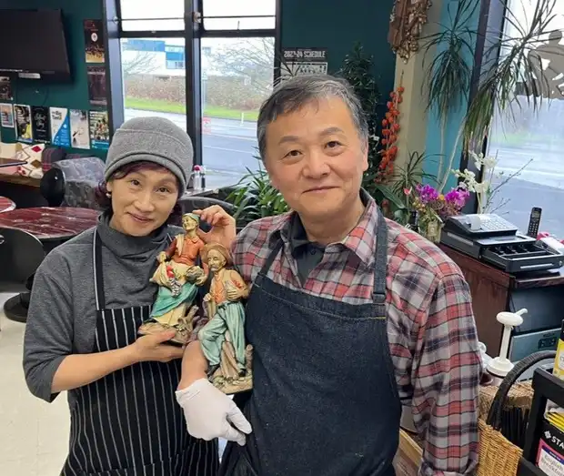 Grace Kim, owner of Blue Heron, at the shop